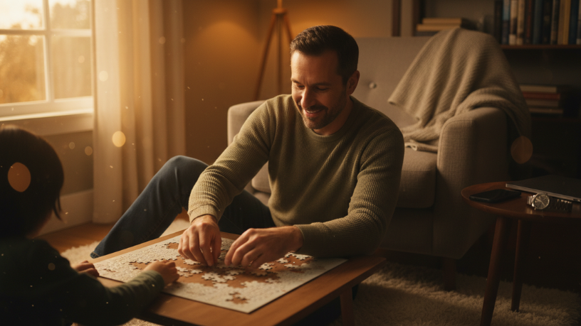 Vitor Barreto Moreira destaca que tempo de qualidade importa mais do que bens materiais.